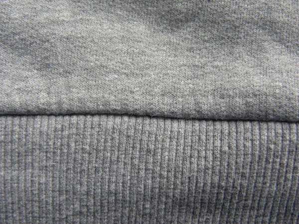 Seam Gray Color Cotton Fabric — Stock Photo, Image