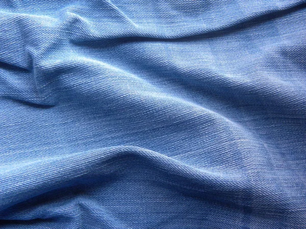 Pantalones Vaqueros Color Azul Claro Con Fondo Arrugas — Foto de Stock