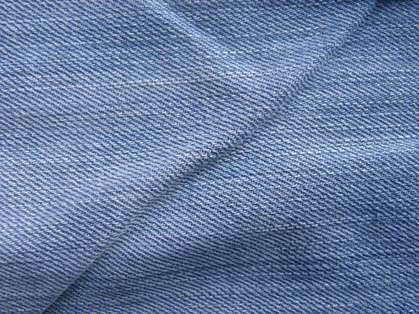 Lichtblauwe Jeans Met Rimpels Achtergrond — Stockfoto