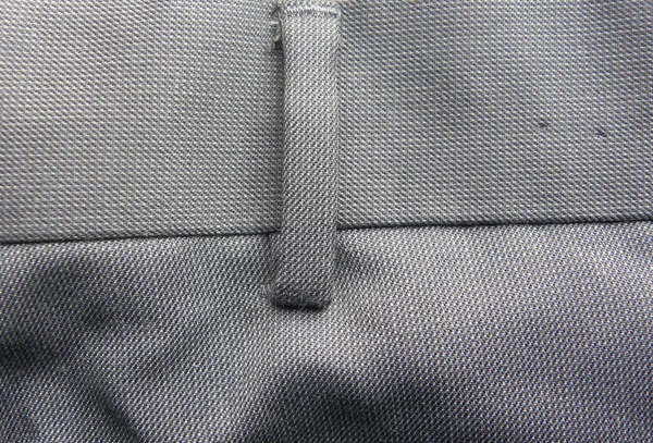 Gürtelschlaufe Detail Der Grauen Farbe Baumwollhose — Stockfoto
