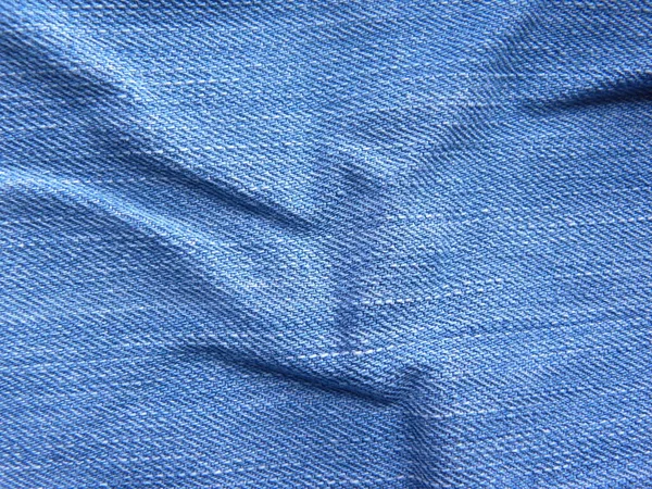 Pantalones Vaqueros Color Azul Con Fondo Arrugas — Foto de Stock