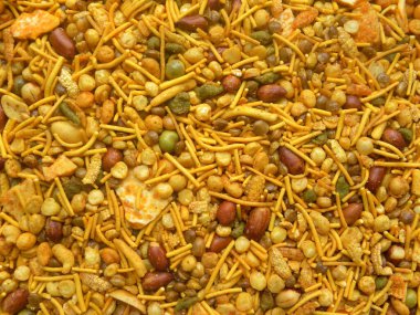 Sarı Hint baharatlı çerezi Namkeen karışımı nohut mercimek ya da Chana dal
