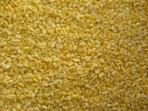 Gelbe Farbe Gebratene Mungbohnen Indischer Snack — Stockfoto