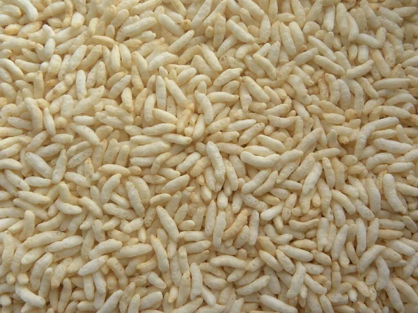 Белый Пухлый Рис Индийские Хлопья Murmura — стоковое фото