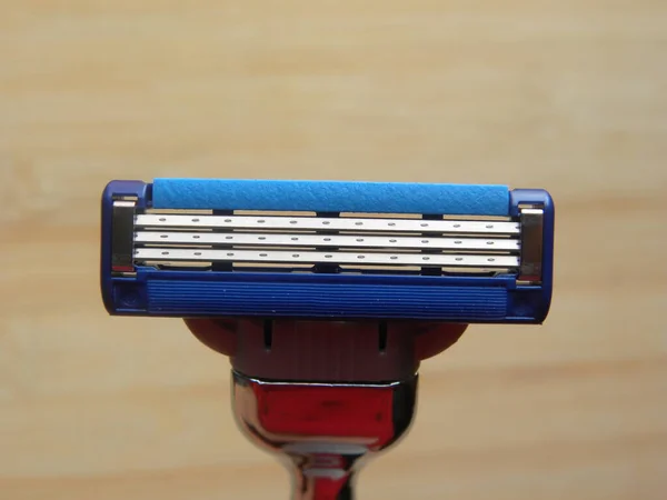 Blue Color Shaving Razor — Stock Photo, Image