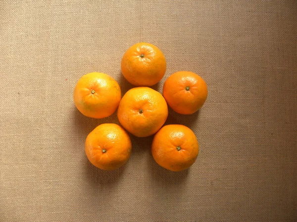 Mogna Hela Kinnow Mandarin Hybrid Apelsinfrukter — Stockfoto