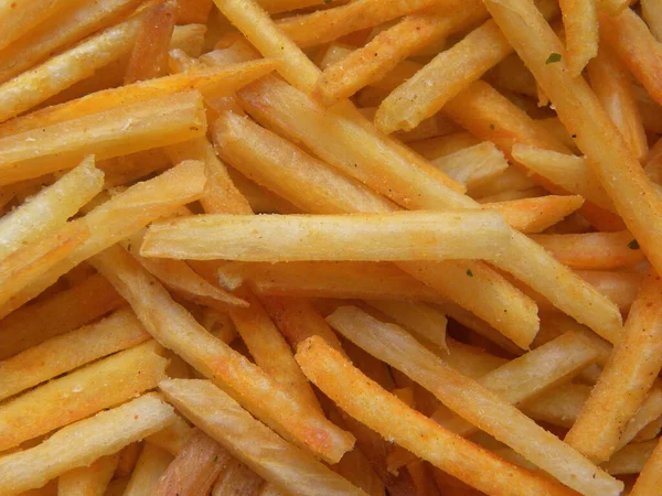 Yellow Color Deep Fried Tapioca Chips — Stock Photo, Image