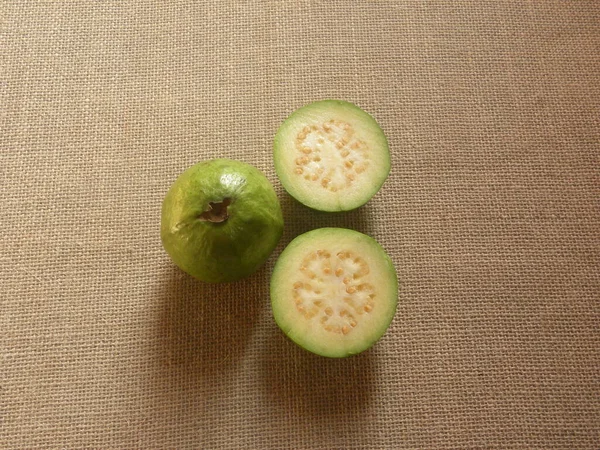 Olgun Taze Guava Meyveleri Psidium Guajava — Stok fotoğraf