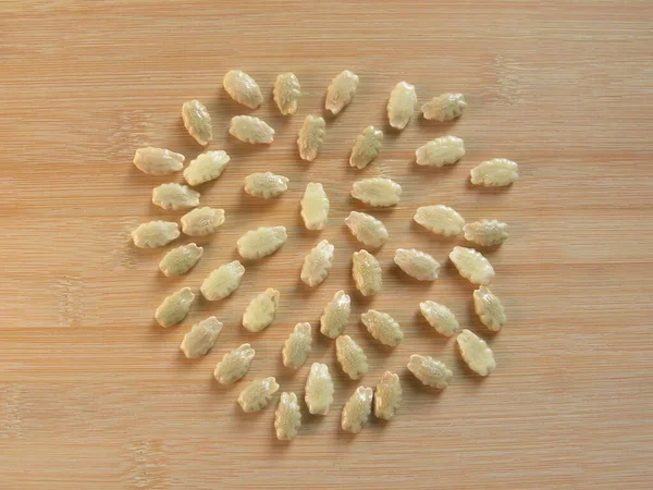 Weiße Samen Von Schlangenkürbis Oder Trichosanthes Cucumerina — Stockfoto