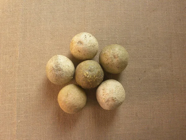 Marmelos Pomme Bois Égle Mûrs Couleur Grise Fruits — Photo