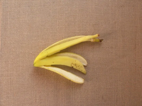 Peau Banane Couleur Jaune — Photo