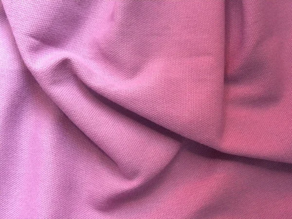 Lavendel Leicht Lila Farbe Baumwollstoff Texturierten Hintergrund Mit Falten — Stockfoto