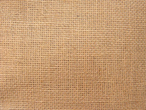 Beige Color Jute Fabric Textured Background — Stock Photo, Image