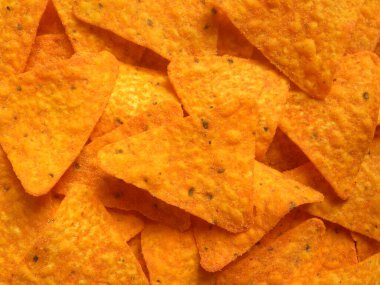 Sarı renkli Nachos tortilla cipsi