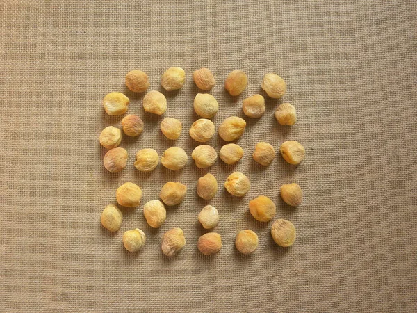 Gelbe Farbe Ganze Reife Getrocknete Aprikosen — Stockfoto