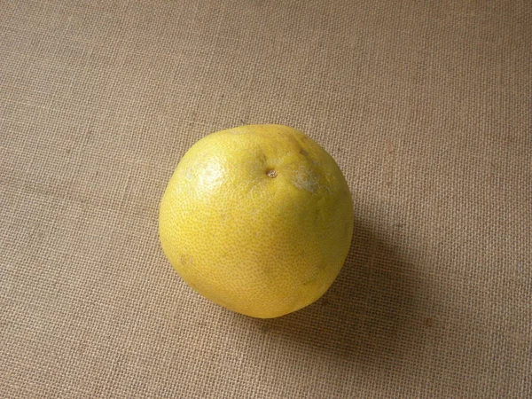 Gele Kleur Hele Rijpe Grapefruit Citrus Paradisi — Stockfoto