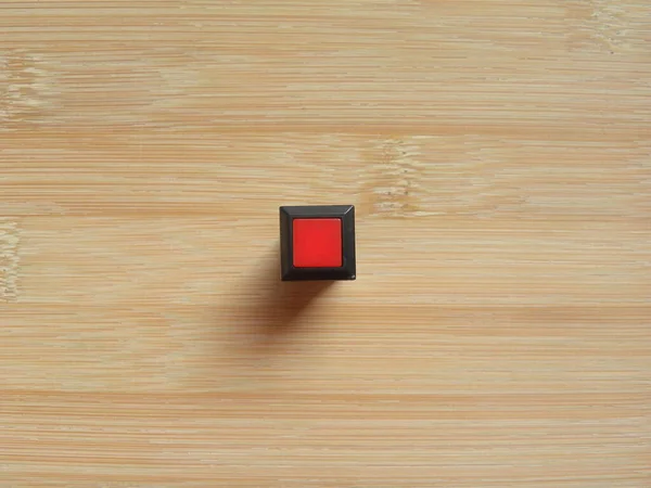Modulo Interruttore Pulsante Elettronico Colore Rosso — Foto Stock