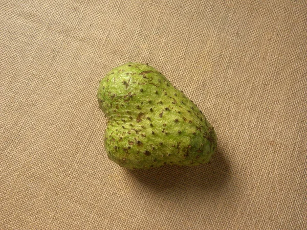Color Verde Fruta Entera Madura Soursop Annona Muricata — Foto de Stock
