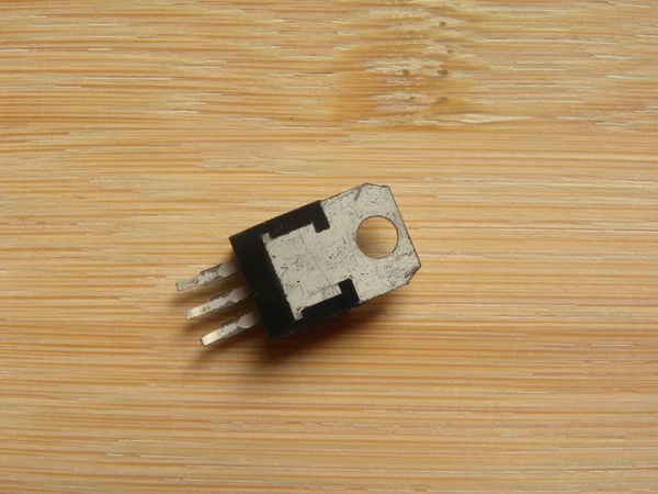 Componente Elettronico Transistor Colore Bianco Nero — Foto Stock