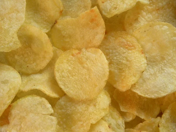 Yellow Color Potato Chips Savory Snacks — Stock Photo, Image