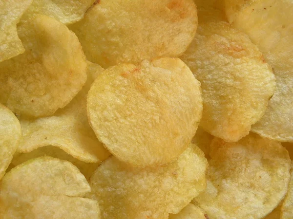 Yellow Color Potato Chips Savory Snacks — Stock Photo, Image