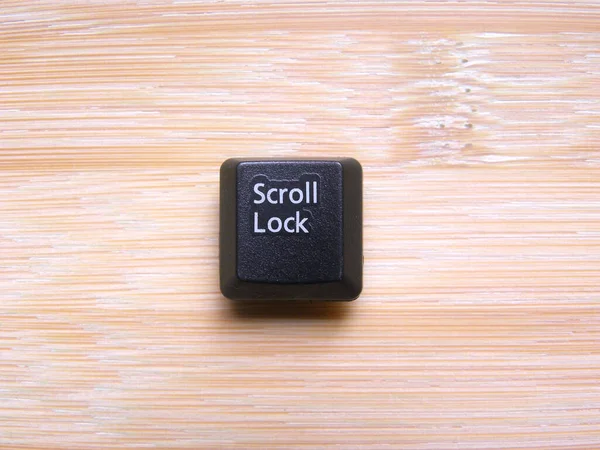 Black Color Scroll Lock Key Computer Keyboard — Stock Photo, Image