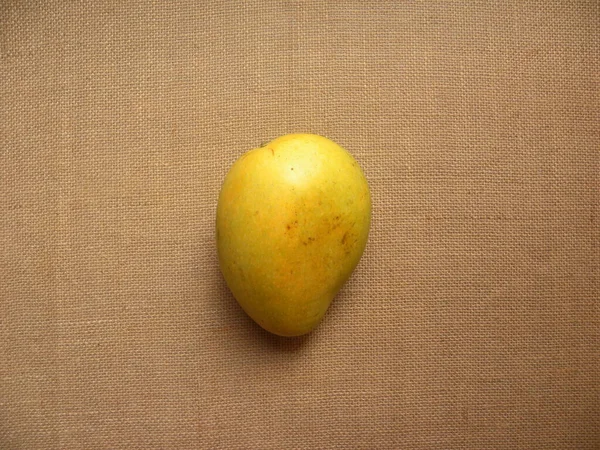 Colore Giallo Maturo Tutto Fresco Banganapalli Mango — Foto Stock