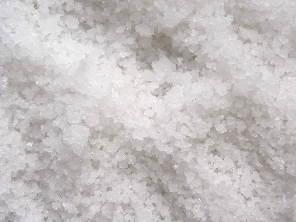 White Color Sea Salt Crystals — Stock Photo, Image