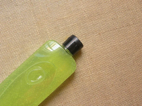 Green Color Body Wash Bottle — Stock Photo, Image