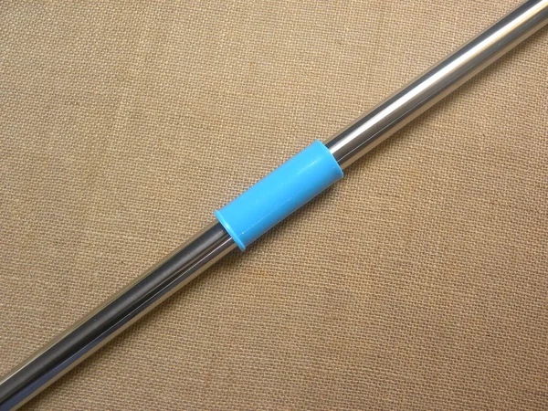 Blue Color Plastic Stainless Steel Spin Mop Handle — Stock Photo, Image