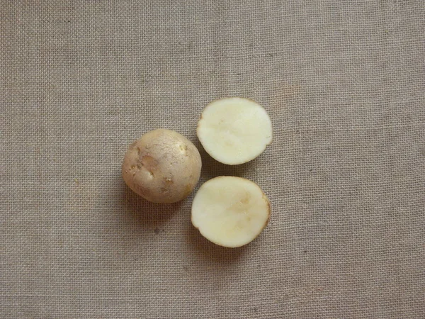 Ціла Нарізана Коричнева Кольорова Сира Картопля — стокове фото