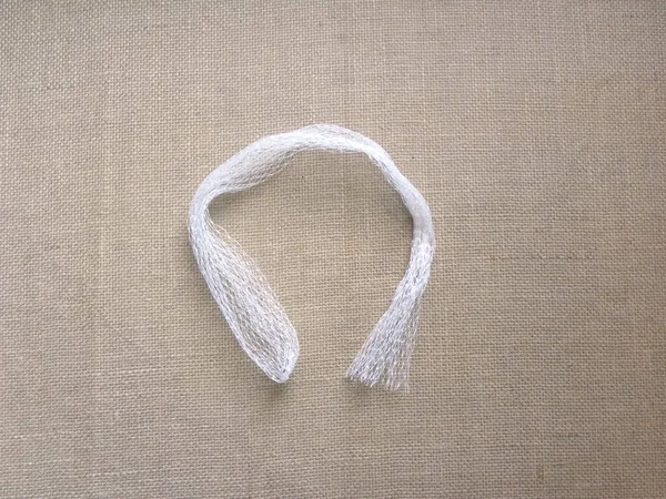 Λευκό Χρώμα Πλαστική Σακούλα Δίχτυ — Φωτογραφία Αρχείου