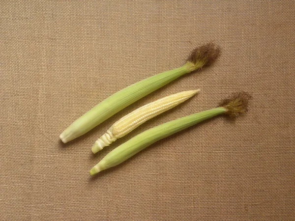绿黄相间的生鲜玉米粒 — 图库照片