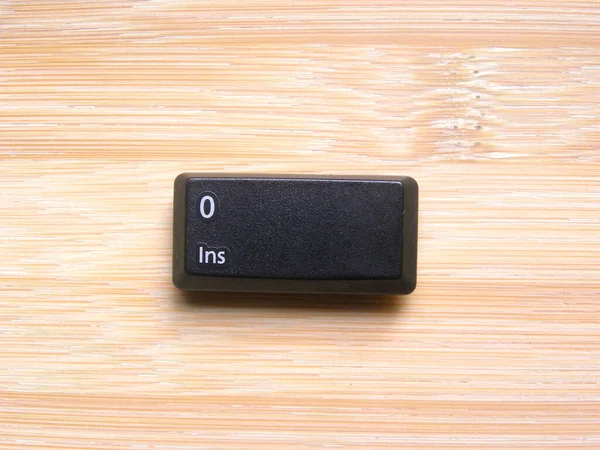 Fekete Szín Ins Kulcs Számítógép Billentyűzet — Stock Fotó