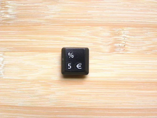 Black Color Percentage Key Computer Keyboard — Stock Photo, Image