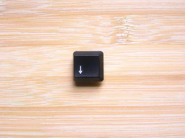 Zwarte Kleur Pijltjestoets Van Computer Toetsenbord — Stockfoto