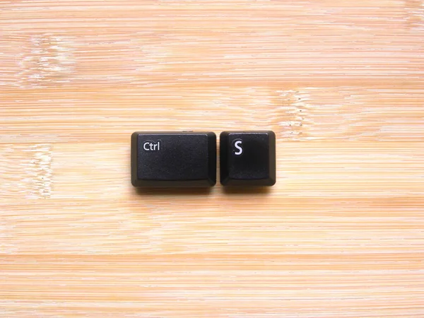 Черный Цвет Ctrl Клавиш Клавиатуры Компьютера — стоковое фото