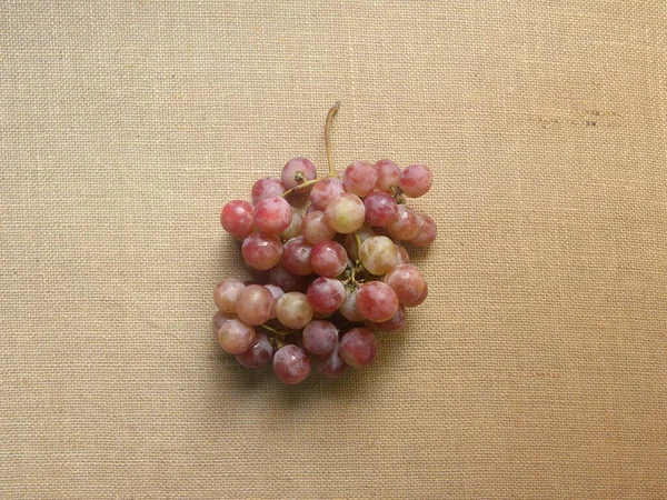 Cor Vermelha Uvas Frescas Maduras Inteiras — Fotografia de Stock