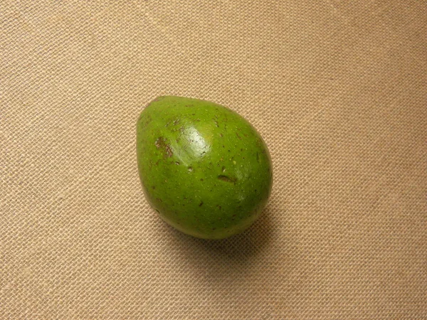 Green Raw Whole Unripe Avocado — Stock Photo, Image