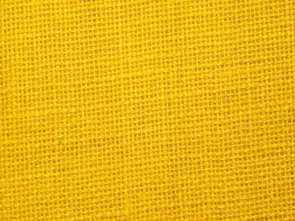 Cor Amarela Burlap Tecido Texturizado Fundo Fotografias De Stock Royalty-Free