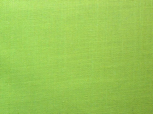 Πράσινο Χρώμα Λινάτσα Ύφασμα Υφή Φόντο — Φωτογραφία Αρχείου