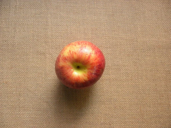 Pomme Gala Fraîche Mûre Couleur Rouge — Photo