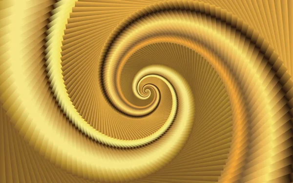Фрактальный Спиральный Геометрический Узор Нежных Бежевых Тонах — стоковый вектор