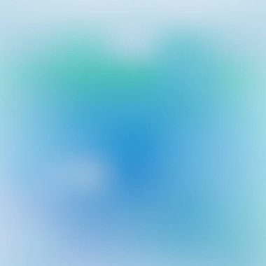 Sanatsal suluboya arka planı bulanıklaştırdı. Hassas mavi, turkuaz yarım tonlarda lekeler var. Vektör grafikleri.