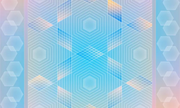 幾何学的形状と透明効果を持つ垂直インサートの抽象的な背景パターン 光を背景にしたベクトルグラフィック — ストックベクタ