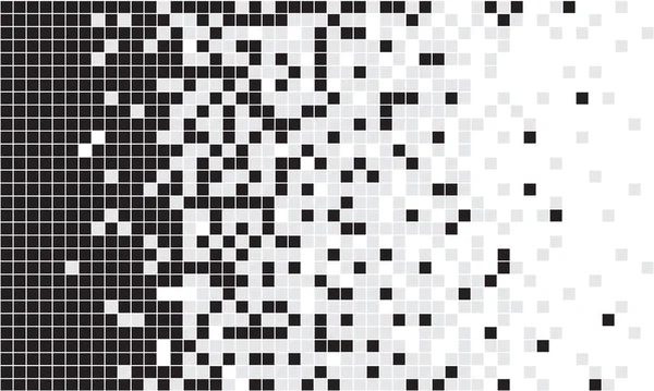 几何形状 黑白正方形的抽象图案 白色背景上的矢量图形 — 图库矢量图片