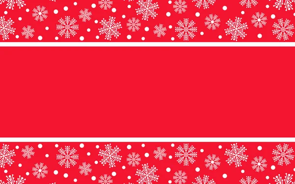 Fond Géométrique Rouge Avec Des Rayures Horizontales Motif Flocons Neige — Image vectorielle