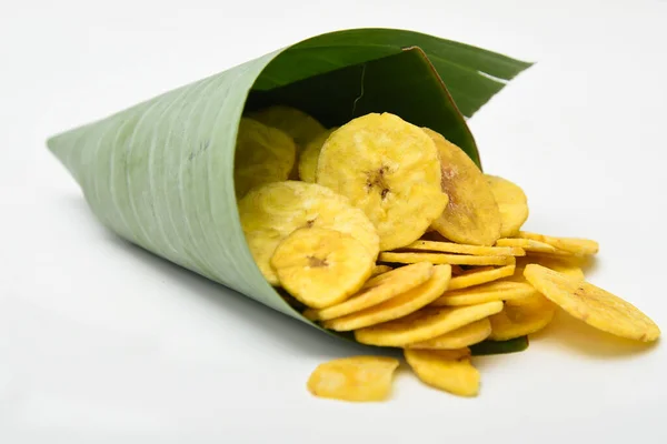 Kerala Snack Banán Chips Vagy Kaya Varuthathu Sült Snack Banán — Stock Fotó