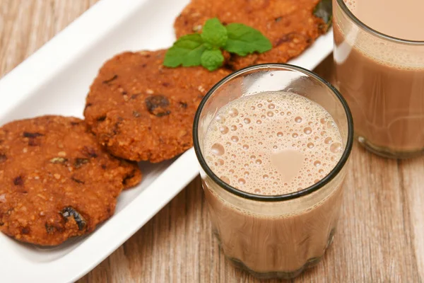 Parippu Vada Indiai Tejes Teával Vagy Chai Kerala Snack Népszerű — Stock Fotó