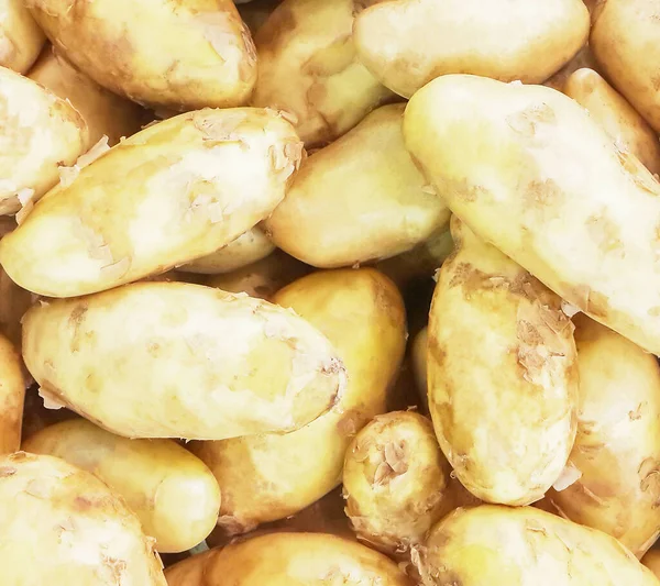 Fundo Batatas Cruas Frescas — Fotografia de Stock